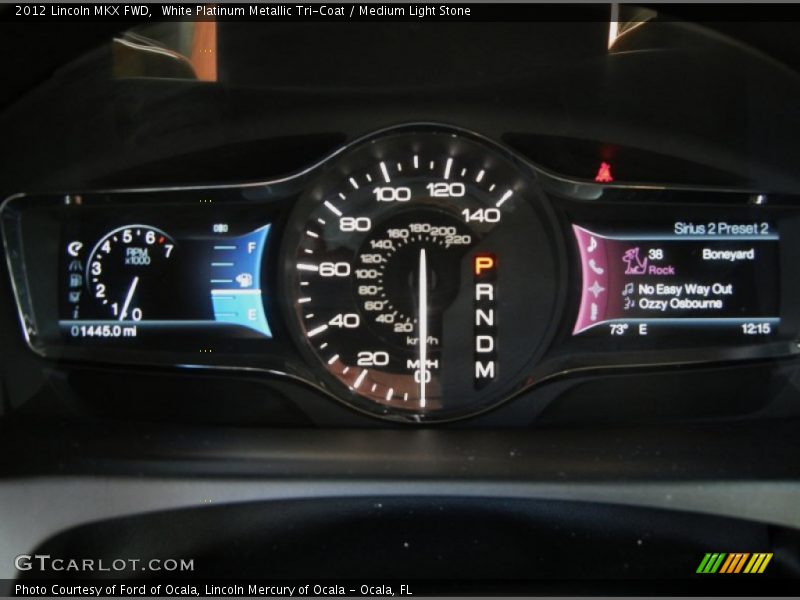 White Platinum Metallic Tri-Coat / Medium Light Stone 2012 Lincoln MKX FWD