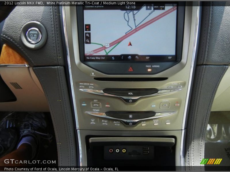 White Platinum Metallic Tri-Coat / Medium Light Stone 2012 Lincoln MKX FWD