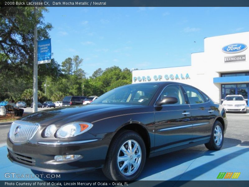 Dark Mocha Metallic / Neutral 2008 Buick LaCrosse CX