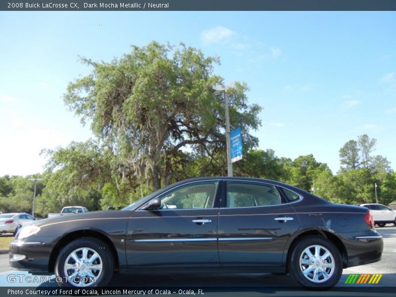 Dark Mocha Metallic / Neutral 2008 Buick LaCrosse CX