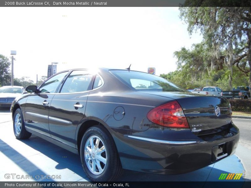Dark Mocha Metallic / Neutral 2008 Buick LaCrosse CX