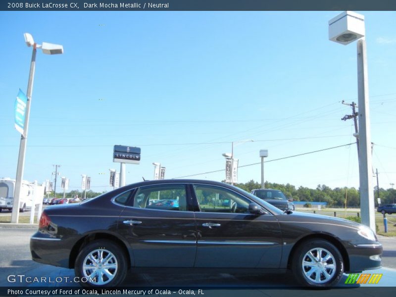 Dark Mocha Metallic / Neutral 2008 Buick LaCrosse CX