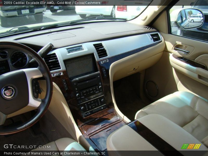 Gold Mist / Cocoa/Cashmere 2009 Cadillac Escalade ESV AWD