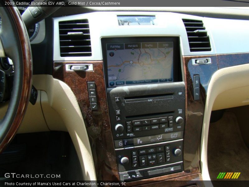 Gold Mist / Cocoa/Cashmere 2009 Cadillac Escalade ESV AWD