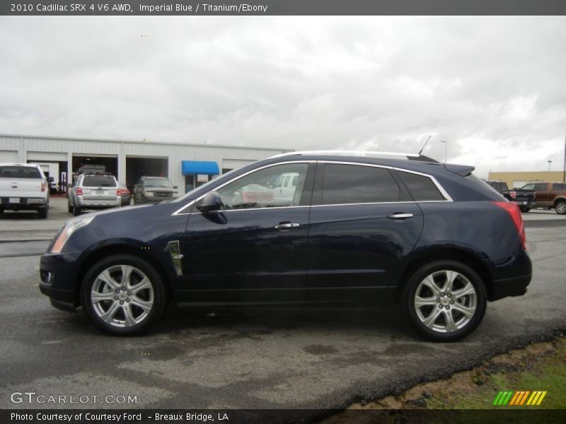 Imperial Blue / Titanium/Ebony 2010 Cadillac SRX 4 V6 AWD
