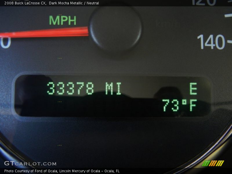 Dark Mocha Metallic / Neutral 2008 Buick LaCrosse CX