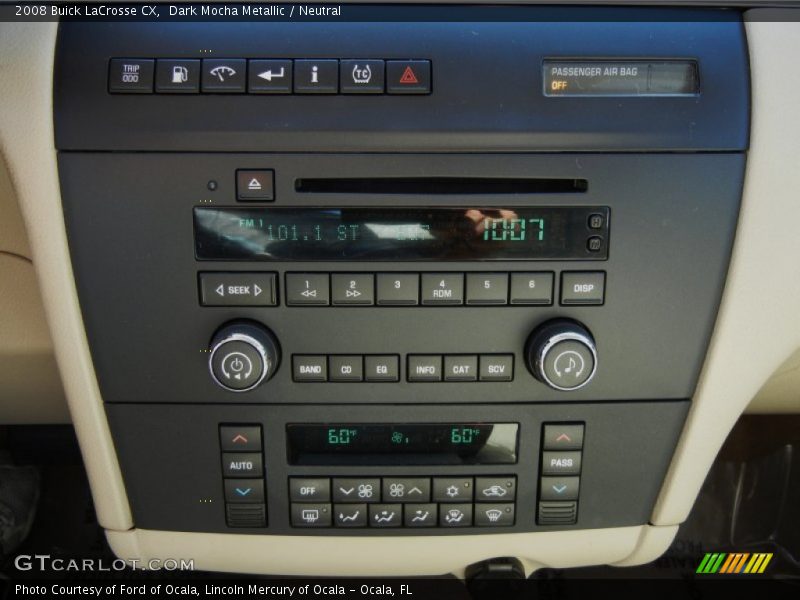 Controls of 2008 LaCrosse CX