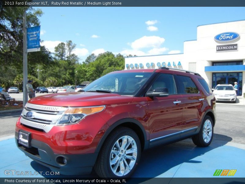 Ruby Red Metallic / Medium Light Stone 2013 Ford Explorer XLT