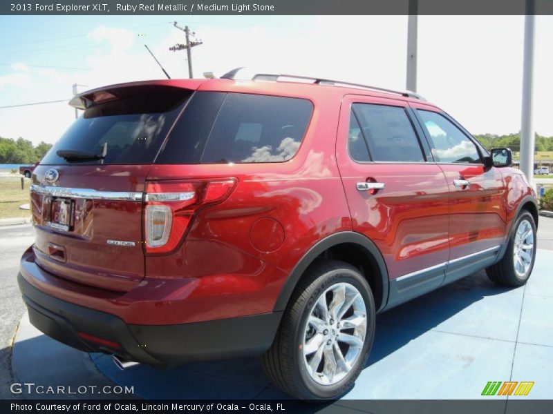 Ruby Red Metallic / Medium Light Stone 2013 Ford Explorer XLT