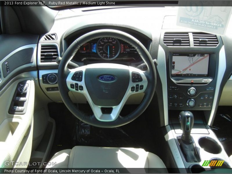 Ruby Red Metallic / Medium Light Stone 2013 Ford Explorer XLT