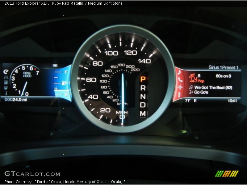 Ruby Red Metallic / Medium Light Stone 2013 Ford Explorer XLT