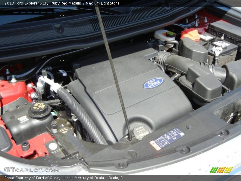 Ruby Red Metallic / Medium Light Stone 2013 Ford Explorer XLT
