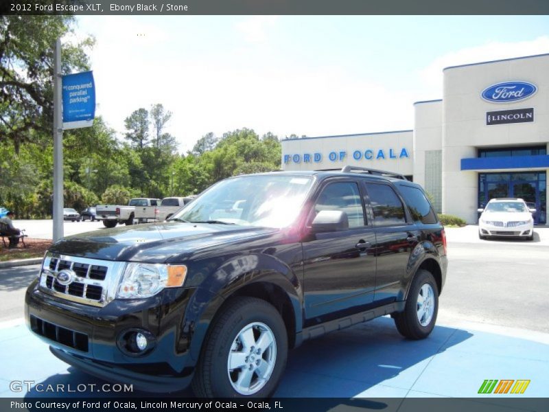 Ebony Black / Stone 2012 Ford Escape XLT