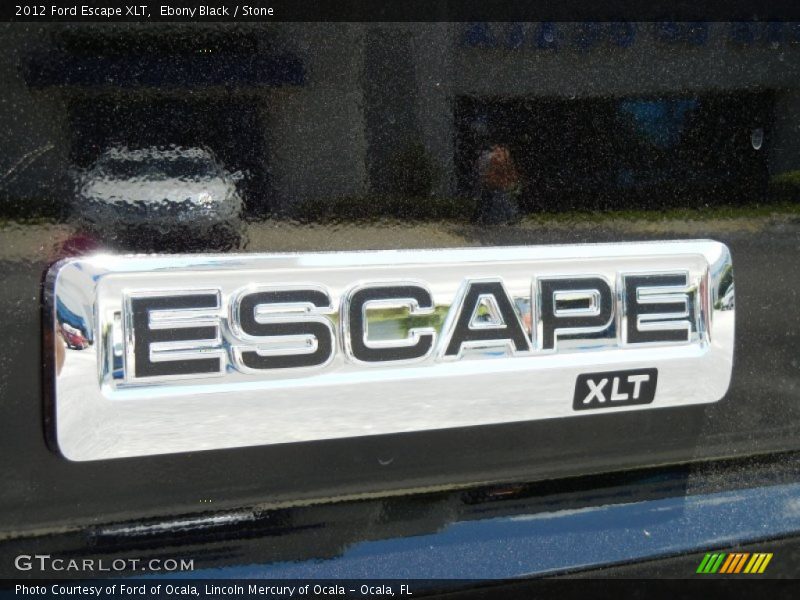 Ebony Black / Stone 2012 Ford Escape XLT