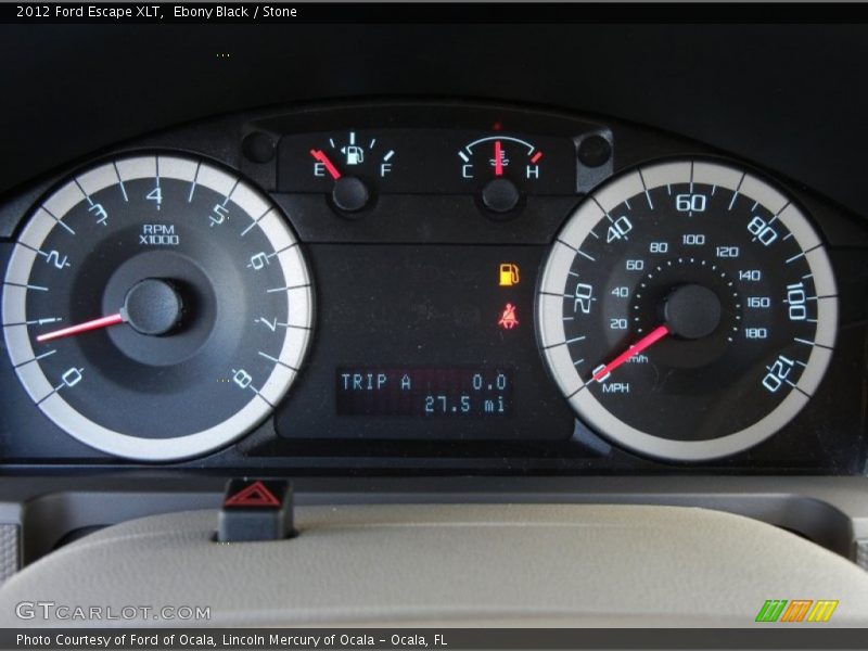Ebony Black / Stone 2012 Ford Escape XLT