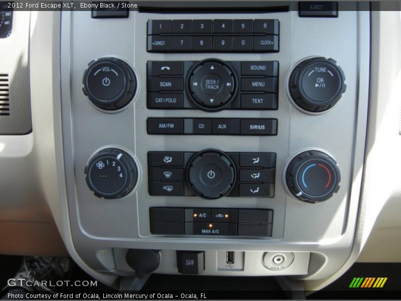 Ebony Black / Stone 2012 Ford Escape XLT