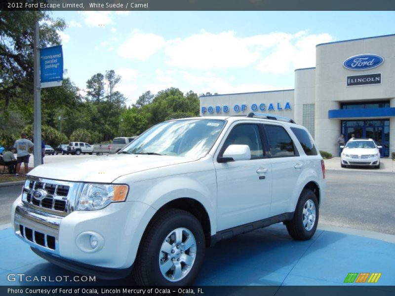 White Suede / Camel 2012 Ford Escape Limited