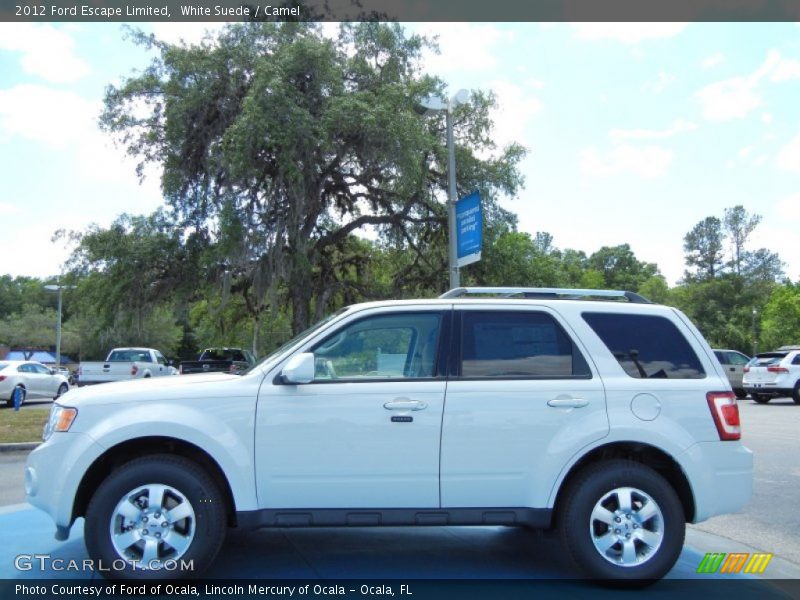 White Suede / Camel 2012 Ford Escape Limited