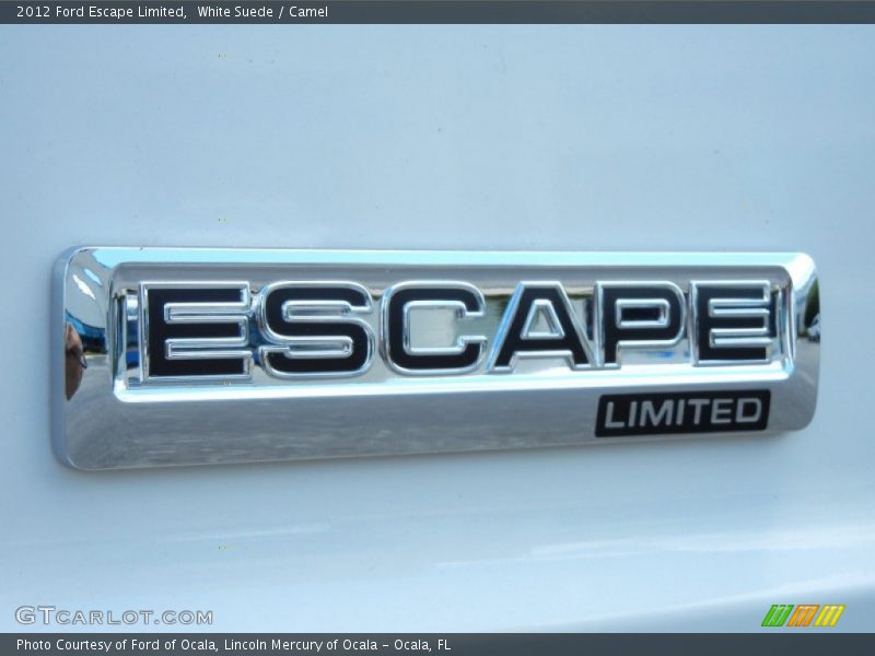 White Suede / Camel 2012 Ford Escape Limited