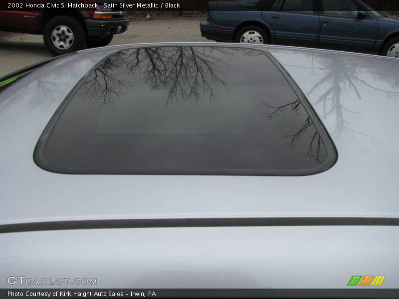 Satin Silver Metallic / Black 2002 Honda Civic Si Hatchback