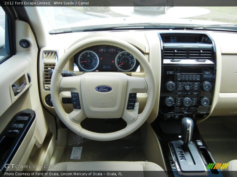 White Suede / Camel 2012 Ford Escape Limited