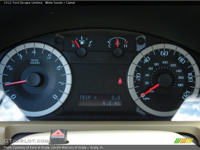 White Suede / Camel 2012 Ford Escape Limited