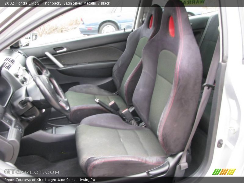 Satin Silver Metallic / Black 2002 Honda Civic Si Hatchback