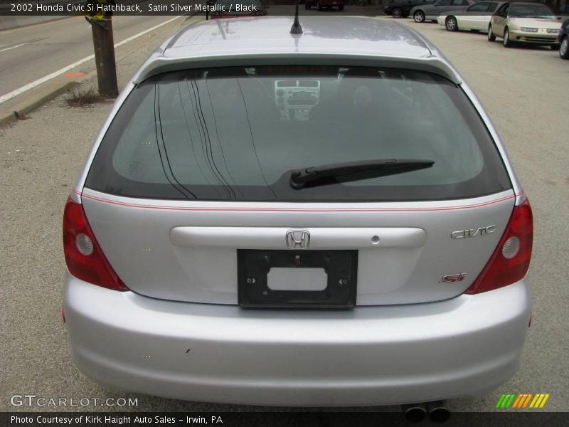 Satin Silver Metallic / Black 2002 Honda Civic Si Hatchback