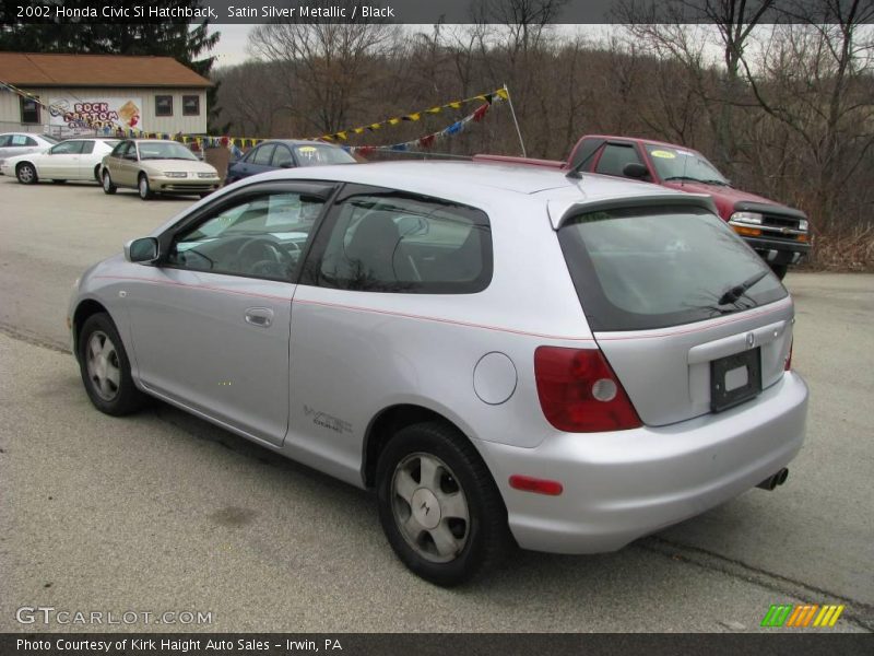 Satin Silver Metallic / Black 2002 Honda Civic Si Hatchback
