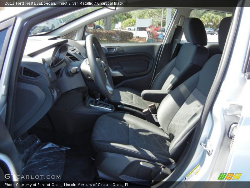 Ingot Silver Metallic / Charcoal Black 2012 Ford Fiesta SEL Sedan