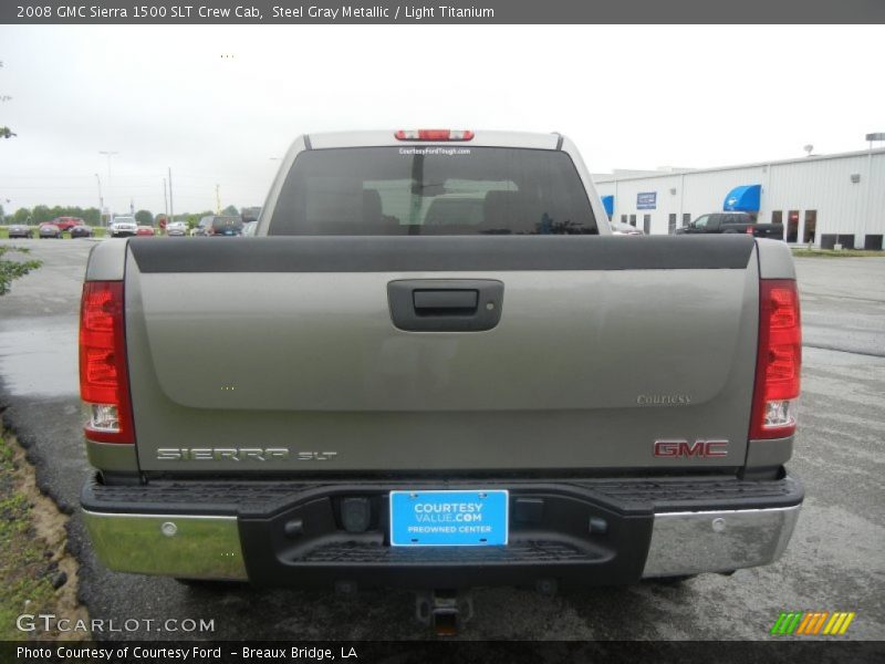 Steel Gray Metallic / Light Titanium 2008 GMC Sierra 1500 SLT Crew Cab