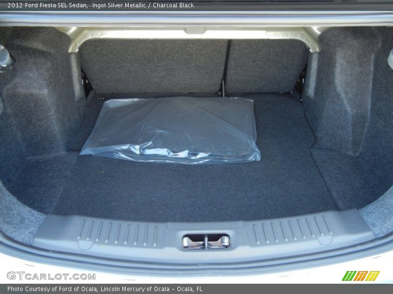 Ingot Silver Metallic / Charcoal Black 2012 Ford Fiesta SEL Sedan