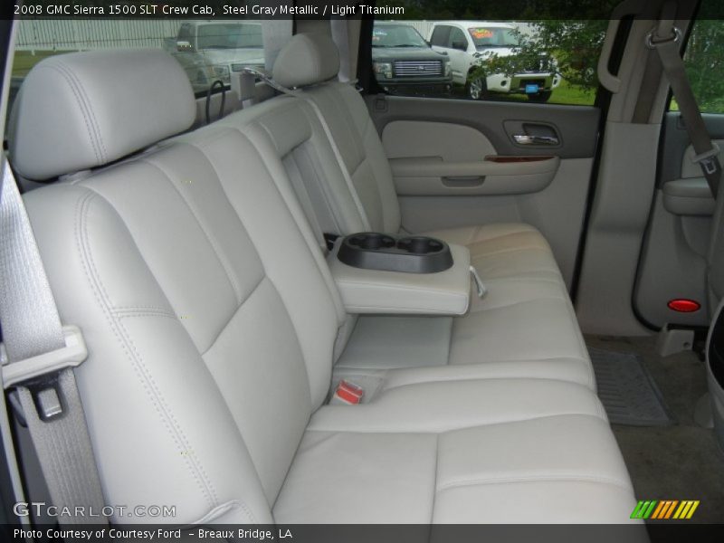 Steel Gray Metallic / Light Titanium 2008 GMC Sierra 1500 SLT Crew Cab
