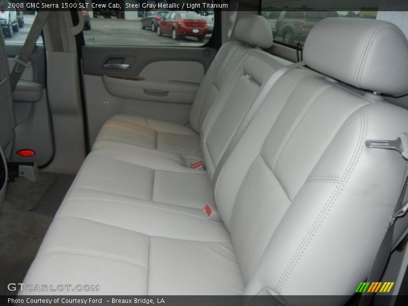 Steel Gray Metallic / Light Titanium 2008 GMC Sierra 1500 SLT Crew Cab
