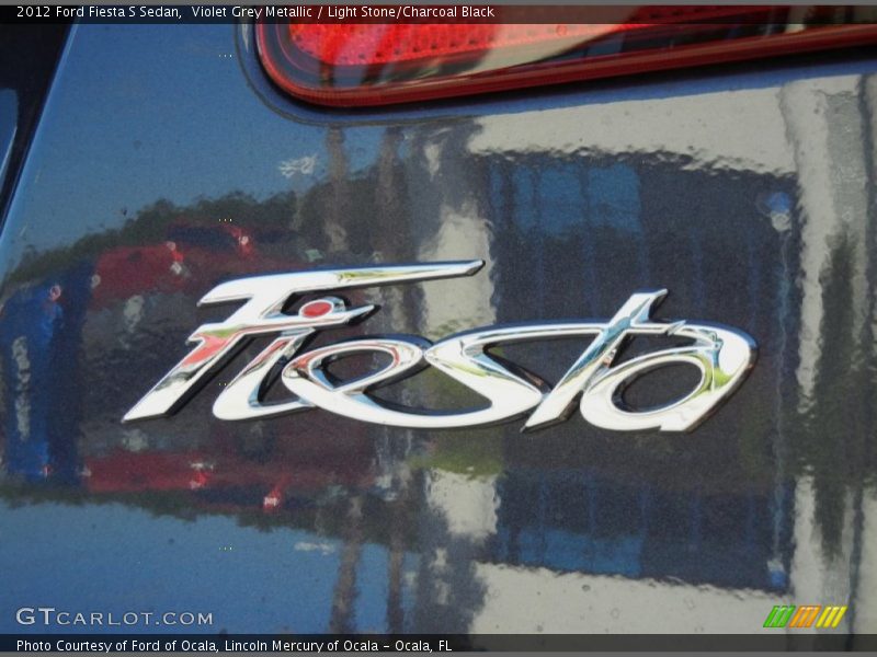 Violet Grey Metallic / Light Stone/Charcoal Black 2012 Ford Fiesta S Sedan