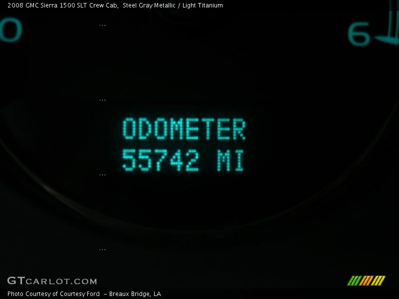 Steel Gray Metallic / Light Titanium 2008 GMC Sierra 1500 SLT Crew Cab