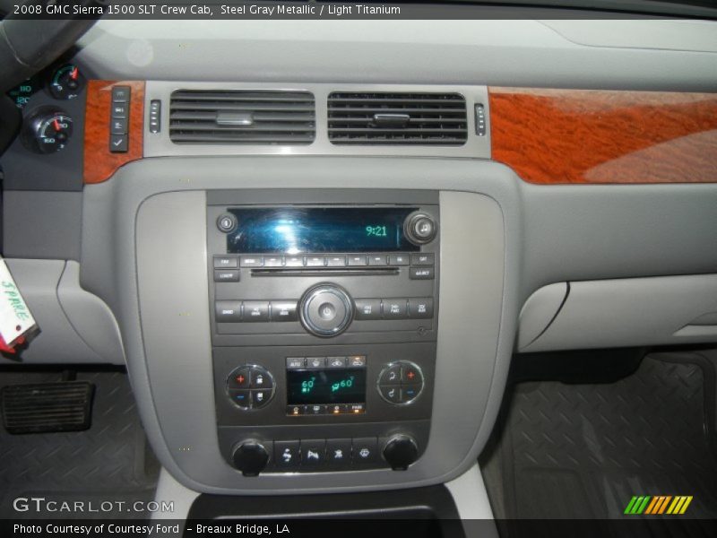 Steel Gray Metallic / Light Titanium 2008 GMC Sierra 1500 SLT Crew Cab