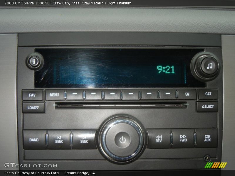 Steel Gray Metallic / Light Titanium 2008 GMC Sierra 1500 SLT Crew Cab