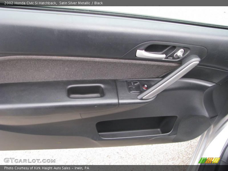 Satin Silver Metallic / Black 2002 Honda Civic Si Hatchback