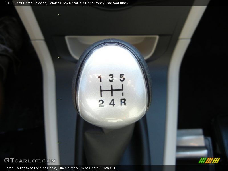 Violet Grey Metallic / Light Stone/Charcoal Black 2012 Ford Fiesta S Sedan