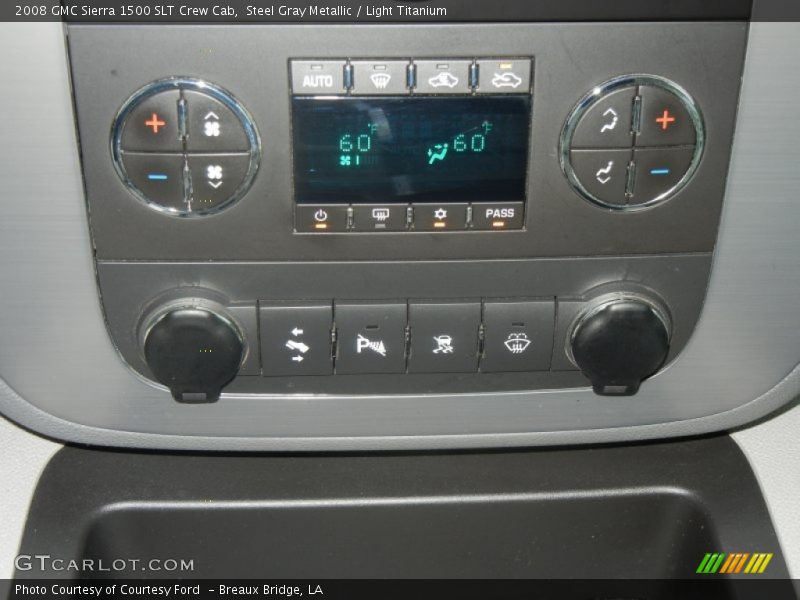 Steel Gray Metallic / Light Titanium 2008 GMC Sierra 1500 SLT Crew Cab