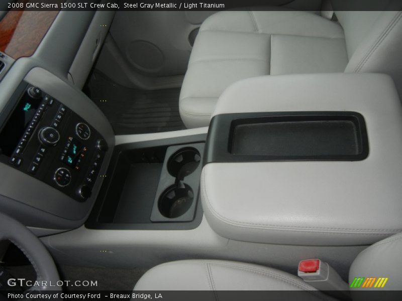 Steel Gray Metallic / Light Titanium 2008 GMC Sierra 1500 SLT Crew Cab