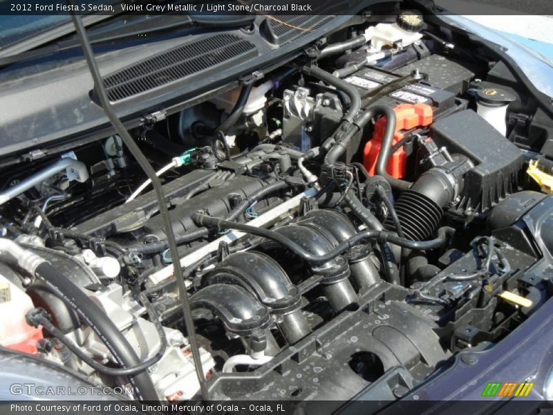 Violet Grey Metallic / Light Stone/Charcoal Black 2012 Ford Fiesta S Sedan