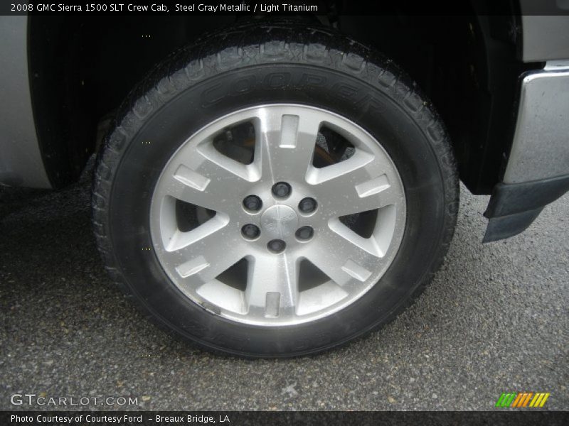 Steel Gray Metallic / Light Titanium 2008 GMC Sierra 1500 SLT Crew Cab