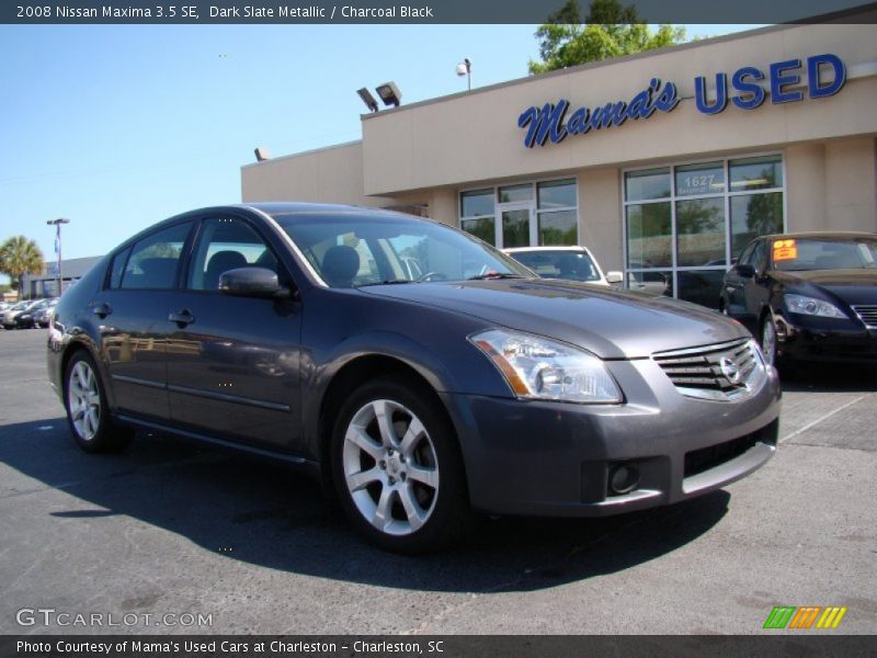 Dark Slate Metallic / Charcoal Black 2008 Nissan Maxima 3.5 SE