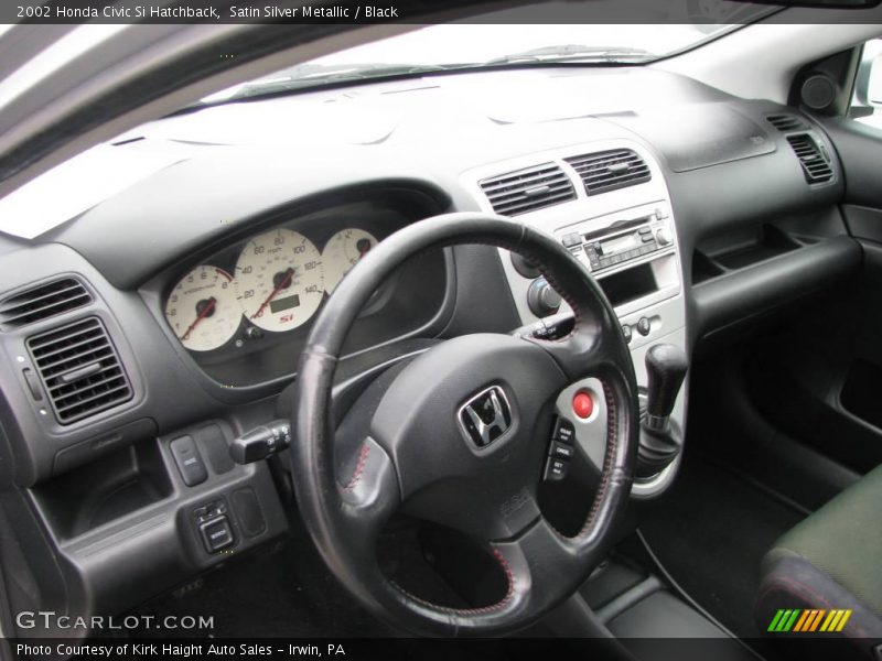 Satin Silver Metallic / Black 2002 Honda Civic Si Hatchback