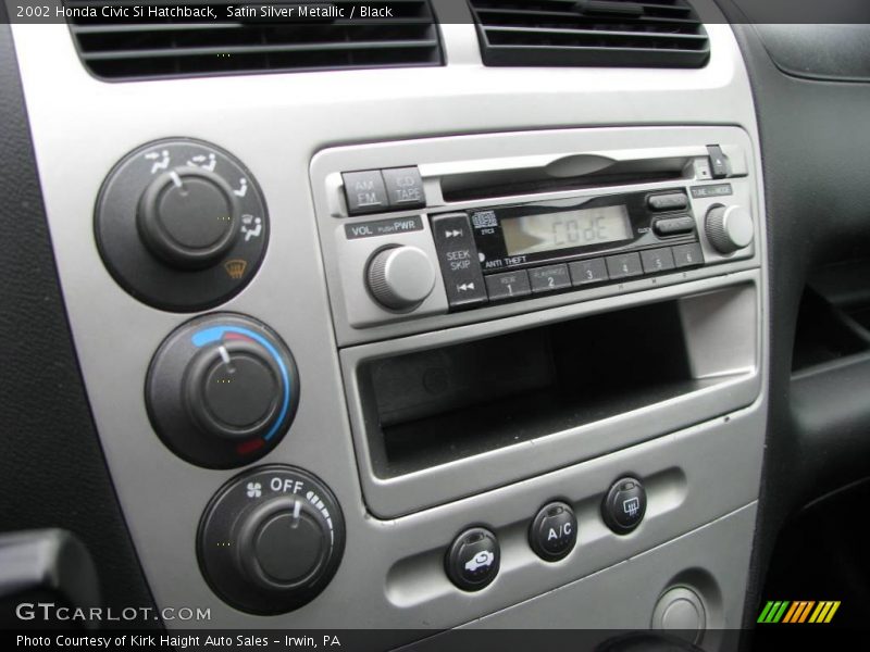Satin Silver Metallic / Black 2002 Honda Civic Si Hatchback