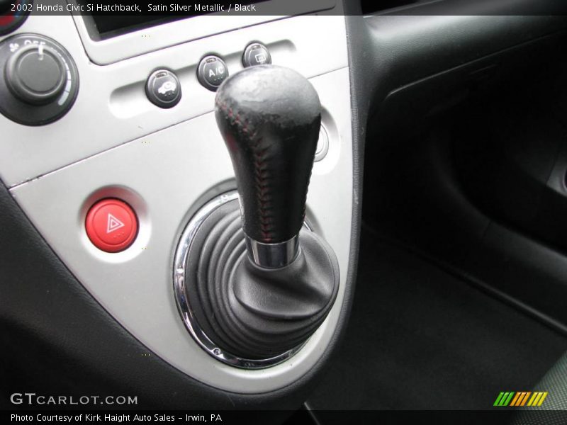 Satin Silver Metallic / Black 2002 Honda Civic Si Hatchback