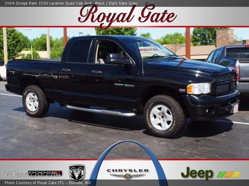 Black / Dark Slate Gray 2004 Dodge Ram 1500 Laramie Quad Cab 4x4