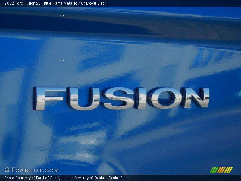 Blue Flame Metallic / Charcoal Black 2012 Ford Fusion SE
